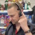 VoCoVo Wireless Headset used in a retail store